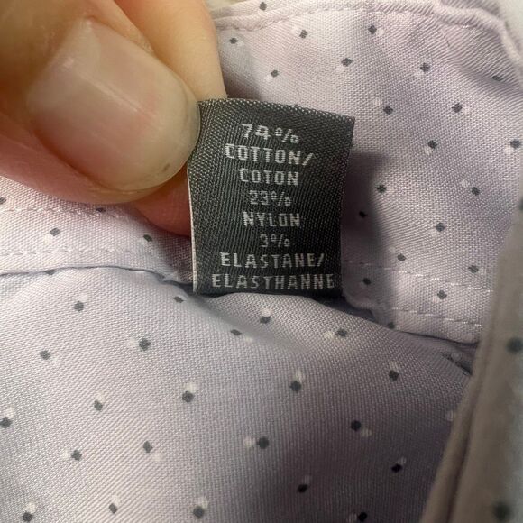 Michael Kors Slim Fit Travel Stretch Dress Shirt Mens Size 19 36/37 Grey - Picture 5 of 10